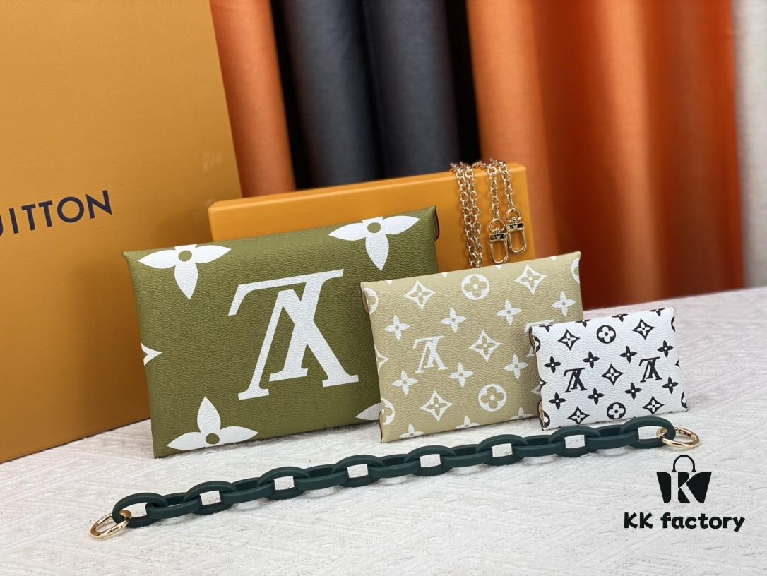 M67600 M62034 Hot Release 🔥 LV New Kirigami Three-Piece Clutch Set – One Purchase, Three Bags!