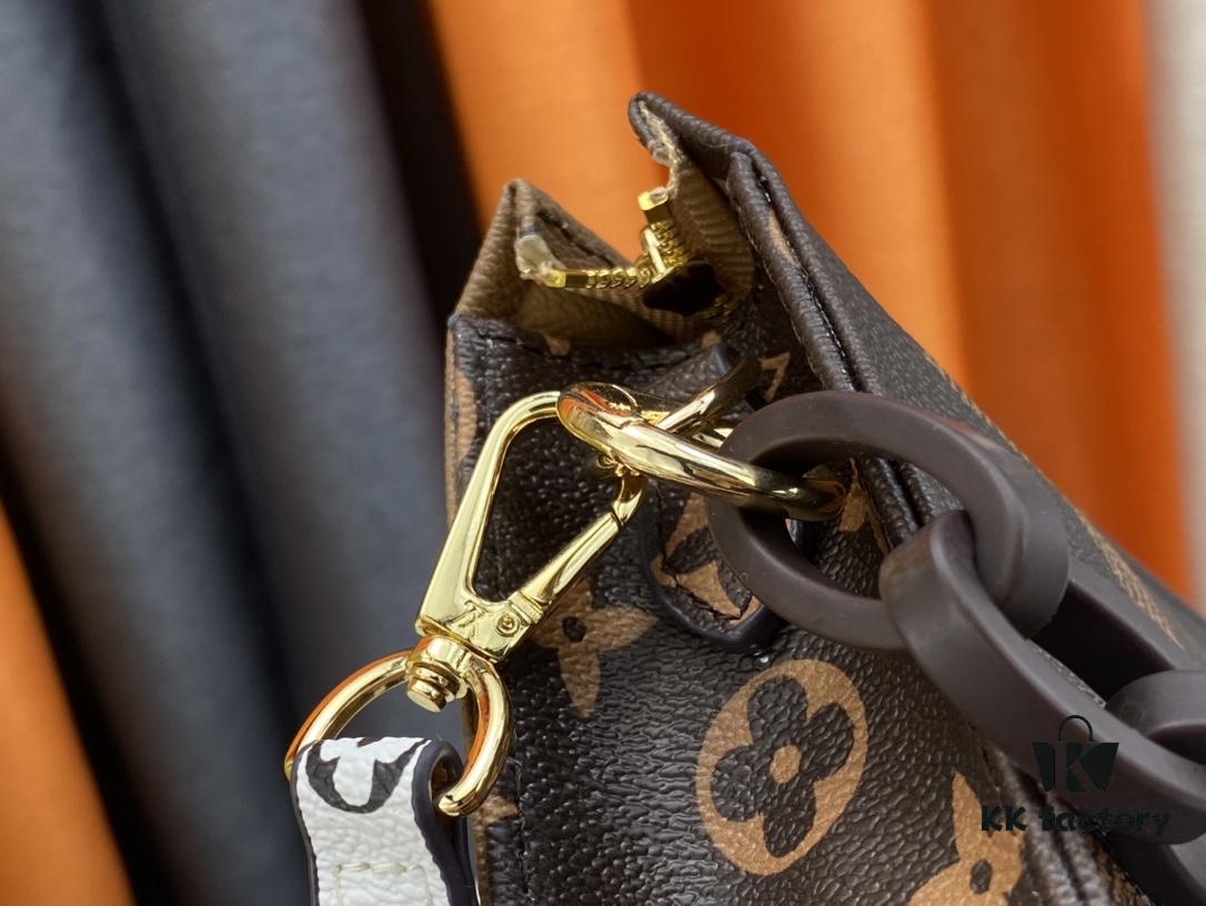 Authentic High-End Quality Exclusive Redesign 💥 M47542 M67692 M47545 LV [Rose] Remodeled Official Website Toiletry Bag Super Hot Beautiful New Model LV Original Sample Matched Pattern Quality 🌵 Classic Monogram Clutch Toiletry Bag 🤞 Ultra-High Quality Authentic Hardware 💧 Creatively Crafted 👍🏻 Excellent Fit and Design Concept 💦 Masterfully Made, Size 25 x 20.5