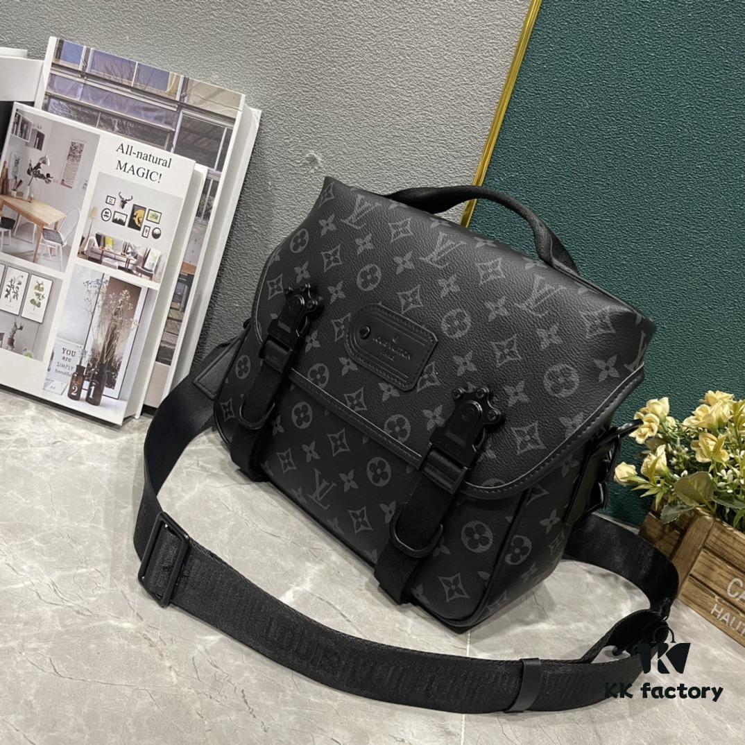 Upgraded Version 230 M46972 Monogram and Black Flower LV Trail Messenger Bag