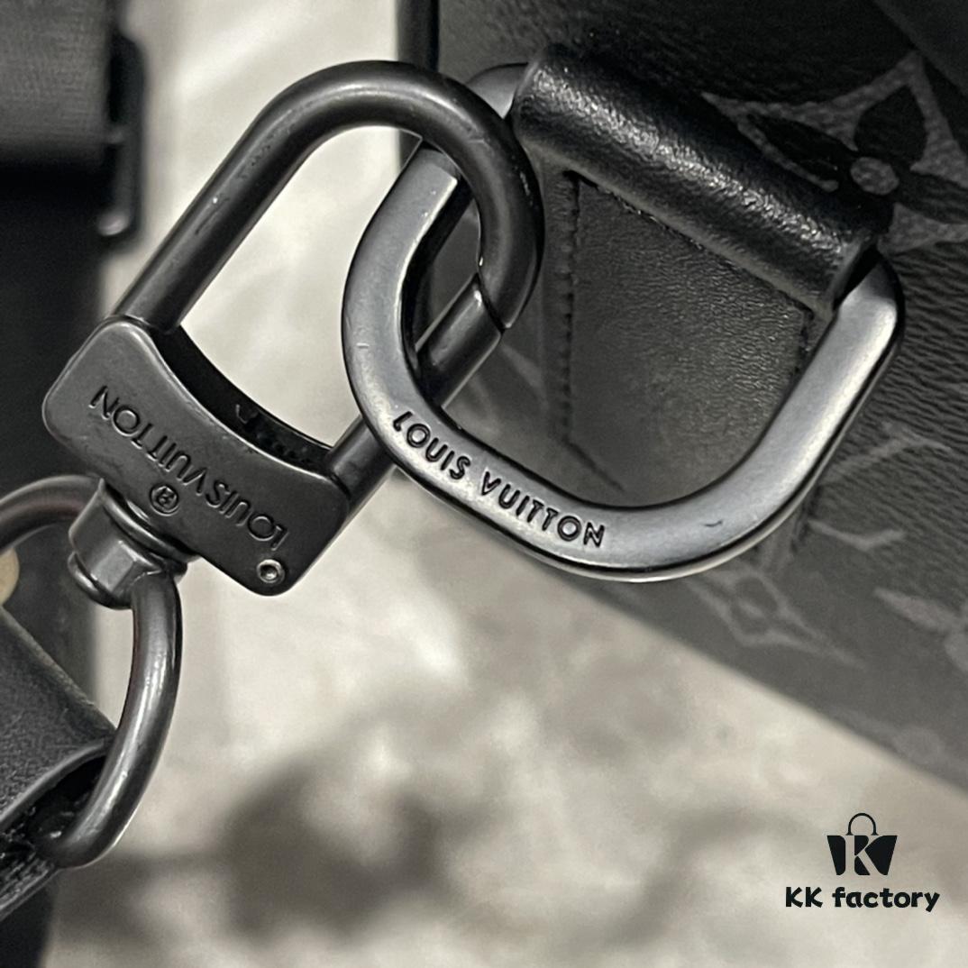 Upgraded Version 230 M46972 Monogram and Black Flower LV Trail Messenger Bag