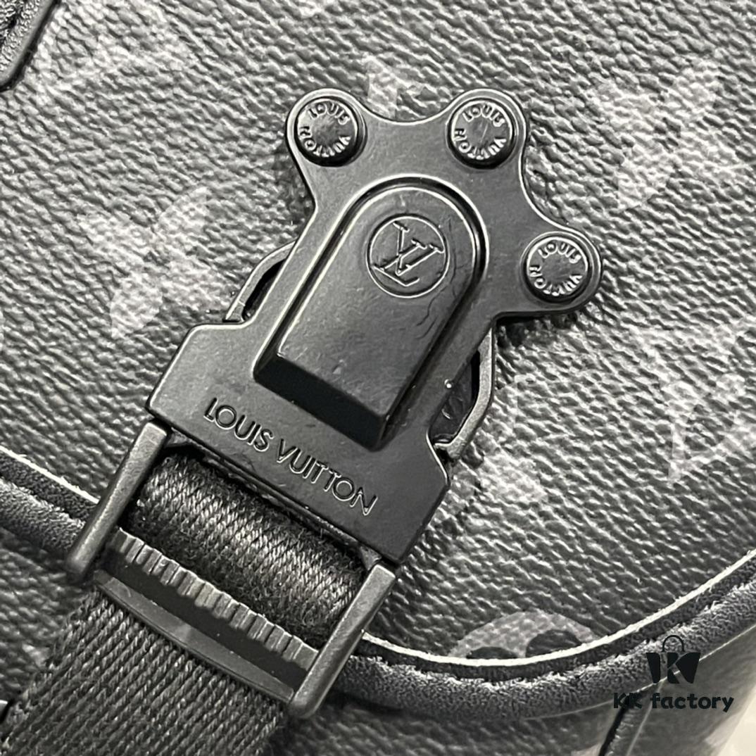 Upgraded Version 230 M46972 Monogram and Black Flower LV Trail Messenger Bag