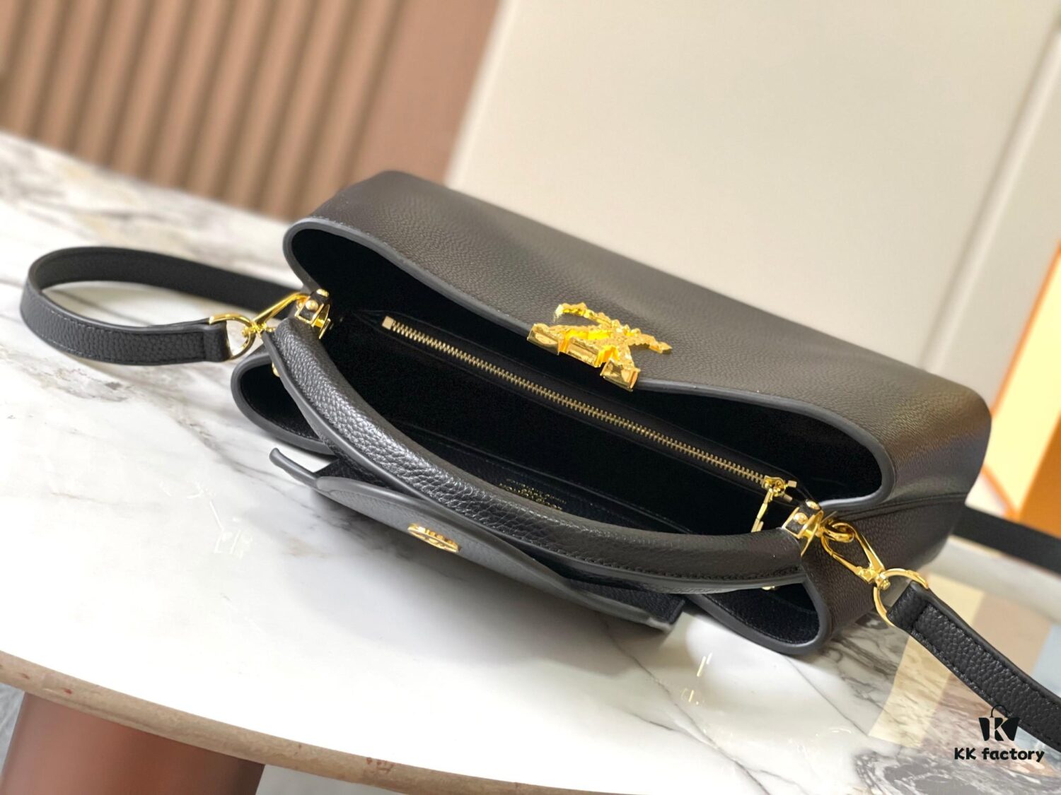 Upgraded M24664 Capucines East West Medium Handbag