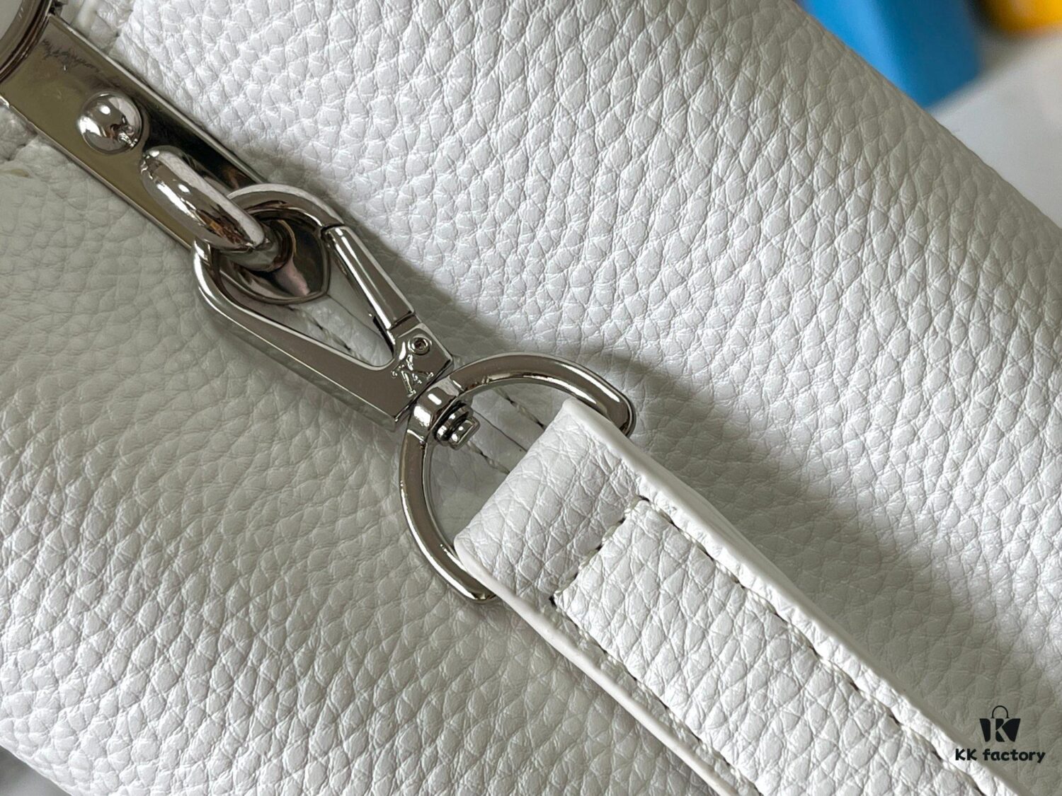 Upgraded M24664 Capucines East West Medium Handbag from the LV Crush Collection