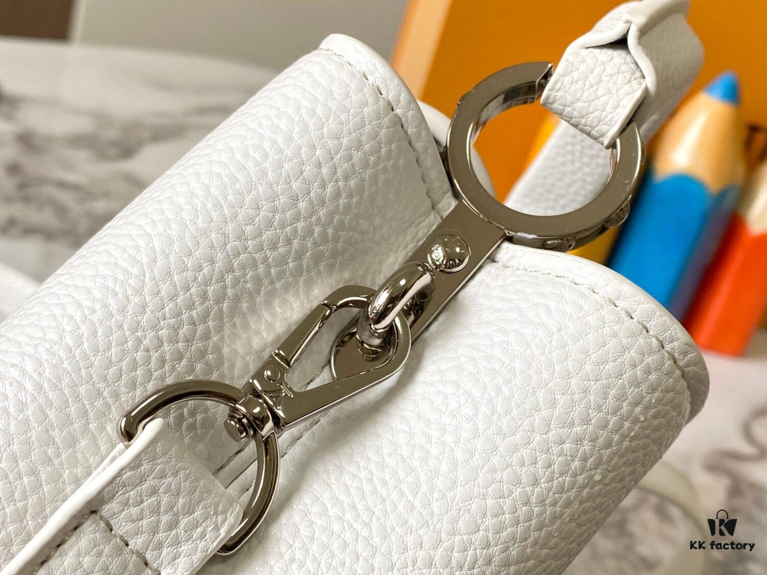 Upgraded M24671 Capucines East West Mini Bag