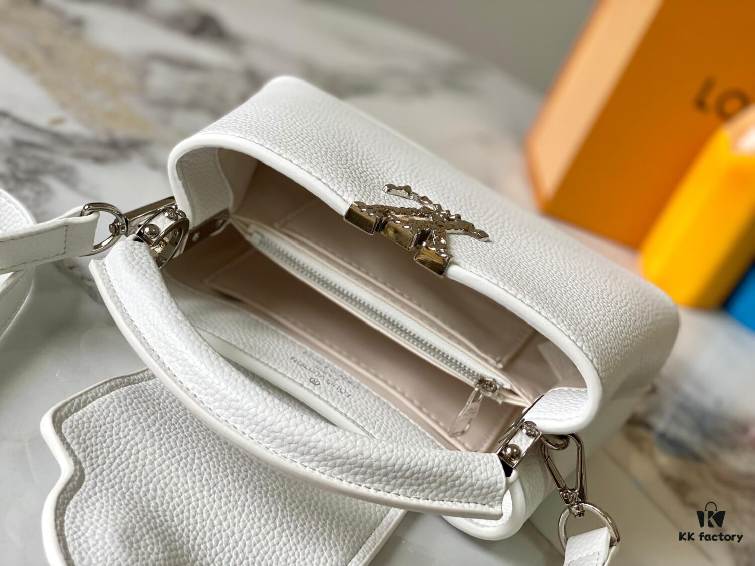 Upgraded M24671 Capucines East West Mini Bag