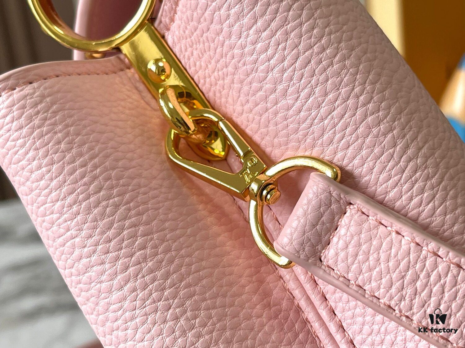 Upgraded M24664 Capucines East West Medium Handbag from the LV Crush Collection