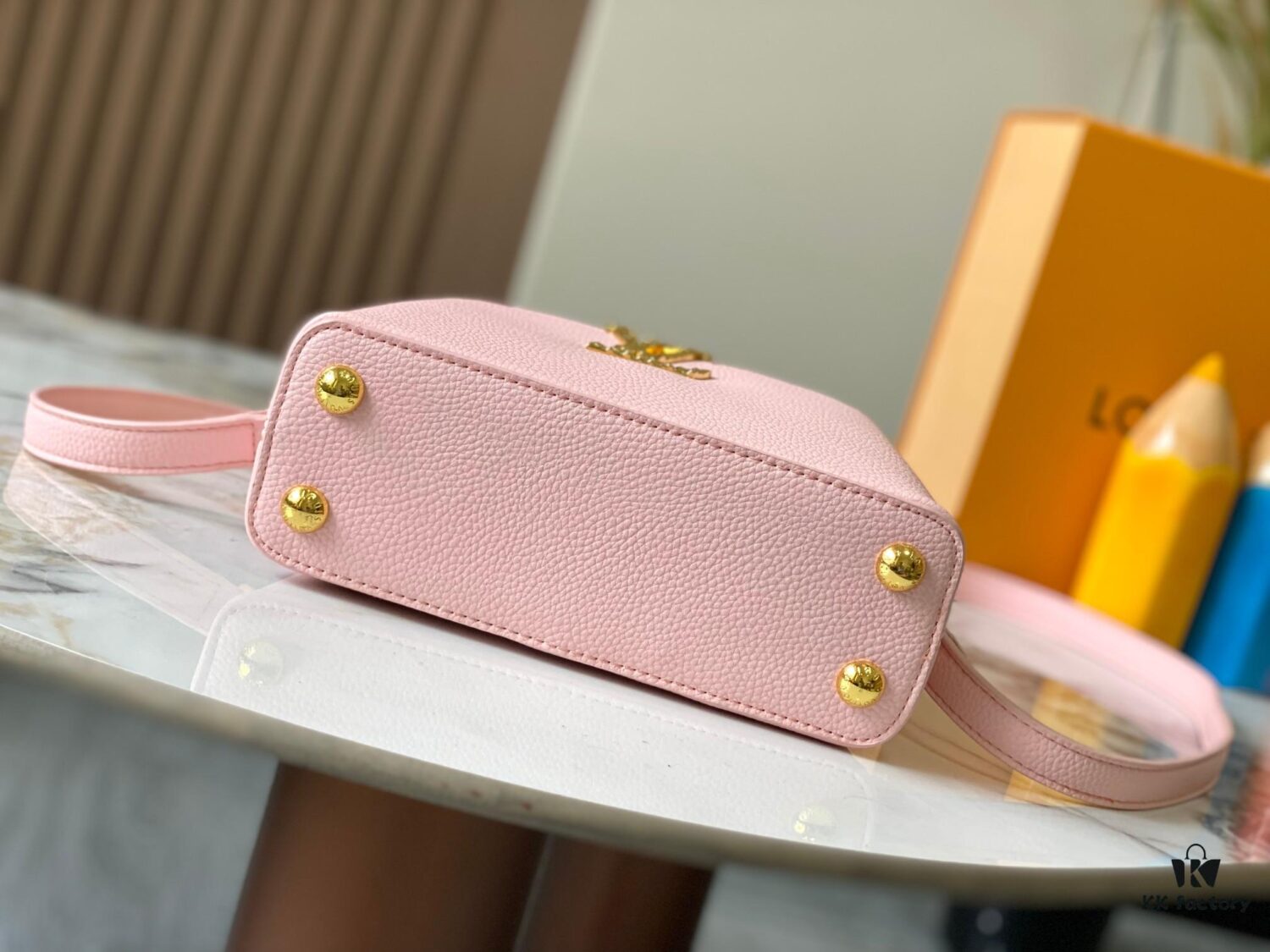 Upgraded M24671 Capucines East West Mini Bag