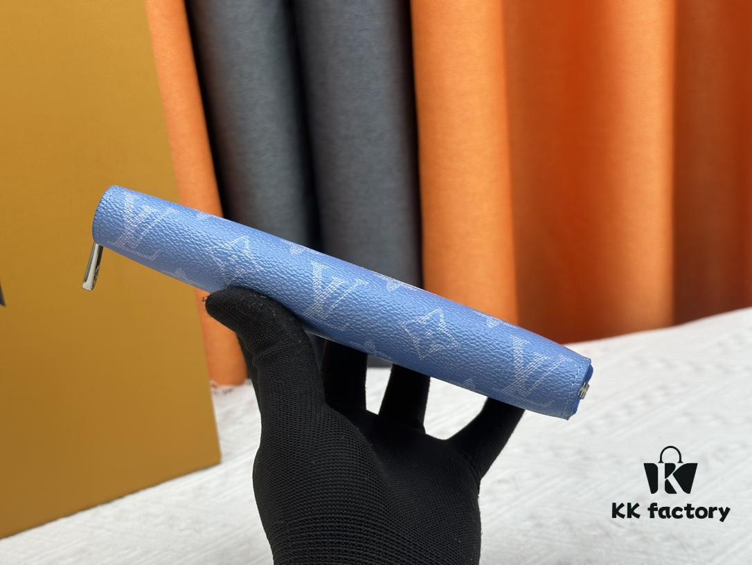 Wallet M60017 (80828) Zippy Zipper Wallet, Printed Canvas Version with Large LV Letters and Monogram Flowers