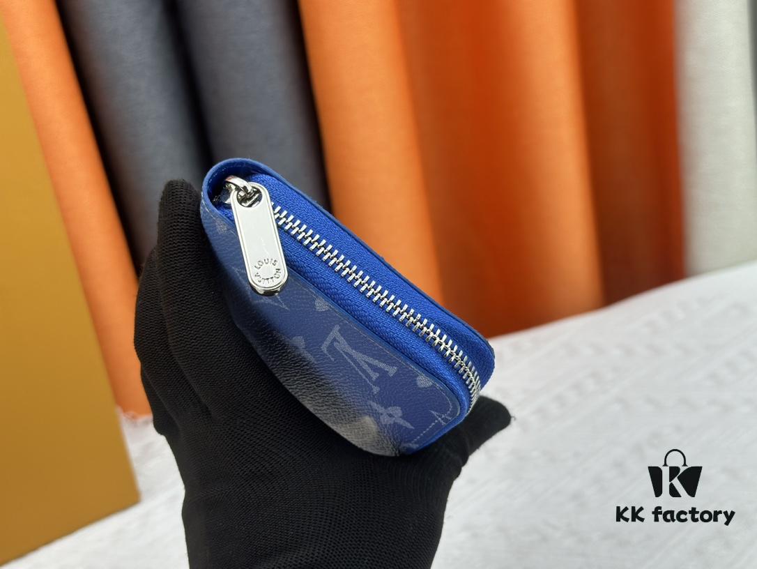 Wallet M60017 (80828) Zippy Zipper Wallet, Printed Canvas Version with Large LV Letters and Monogram Flowers