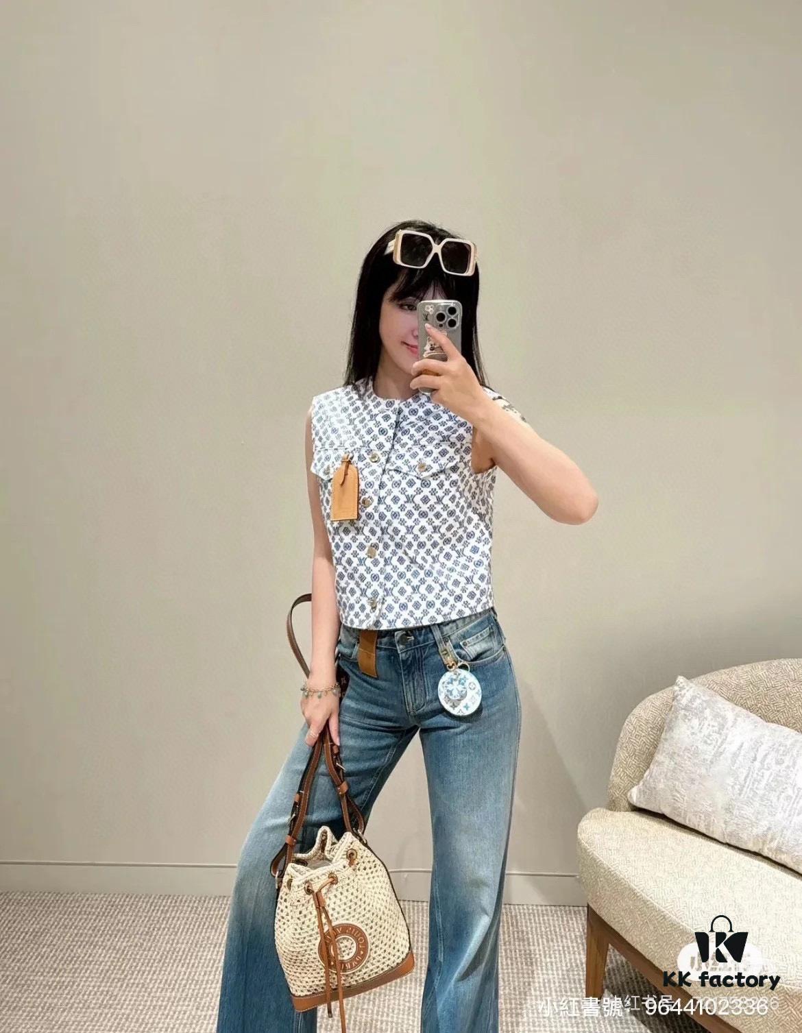 New Large Batch LV NOE PURSE Bucket Handbag with Raffia and Leather Trim