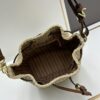 New Large Batch LV NOE PURSE Bucket Handbag in Raffia with Leather Trim 'Mini Dumpling'