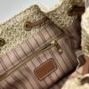 New Large Batch LV NOE PURSE Bucket Handbag in Raffia with Leather Trim 'Mini Dumpling'