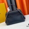 Exclusive Background Upgraded Original Version M21088 M21052 M20997 This Season, the Compact Lockme Ever Mini Bag Features Fashionable New Hues in Grained Calfskin Leather