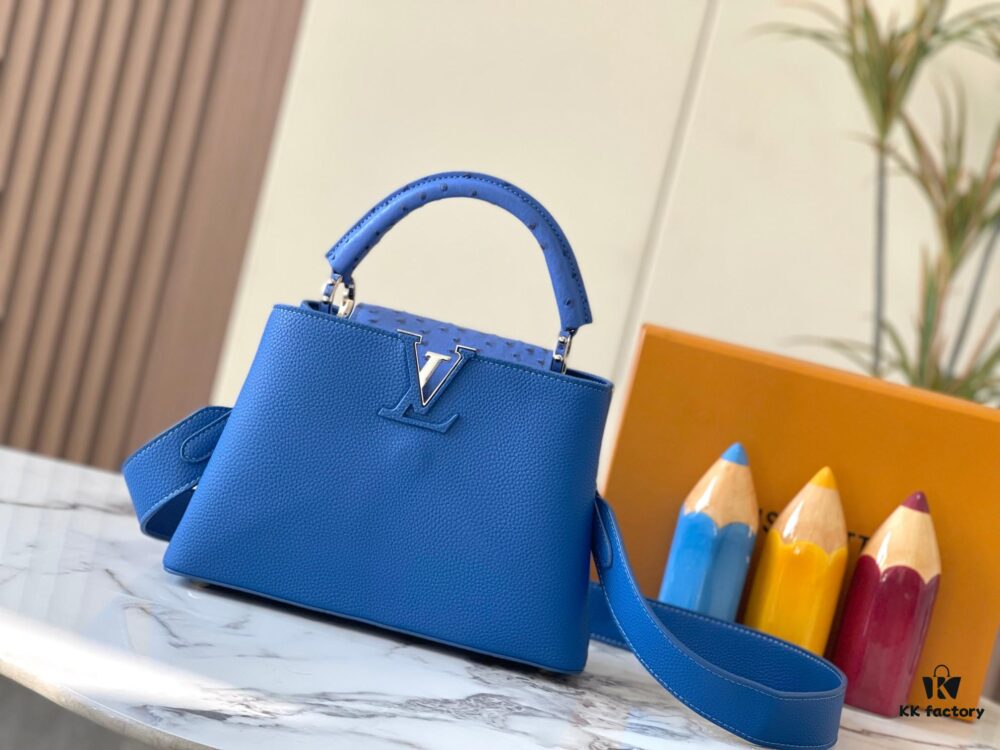 Upgraded M82905 Blue Ostrich