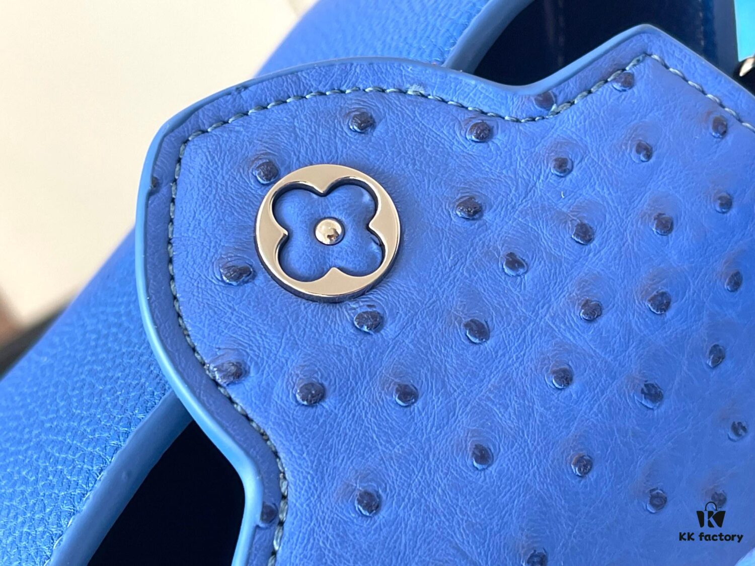 Upgraded M82905 Blue Ostrich