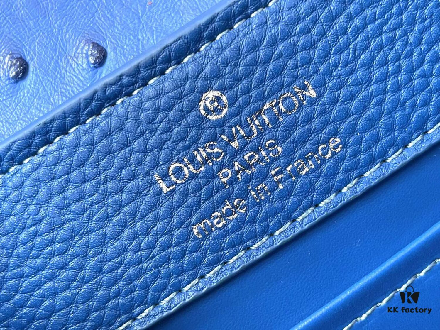 Upgraded M82905 Blue Ostrich