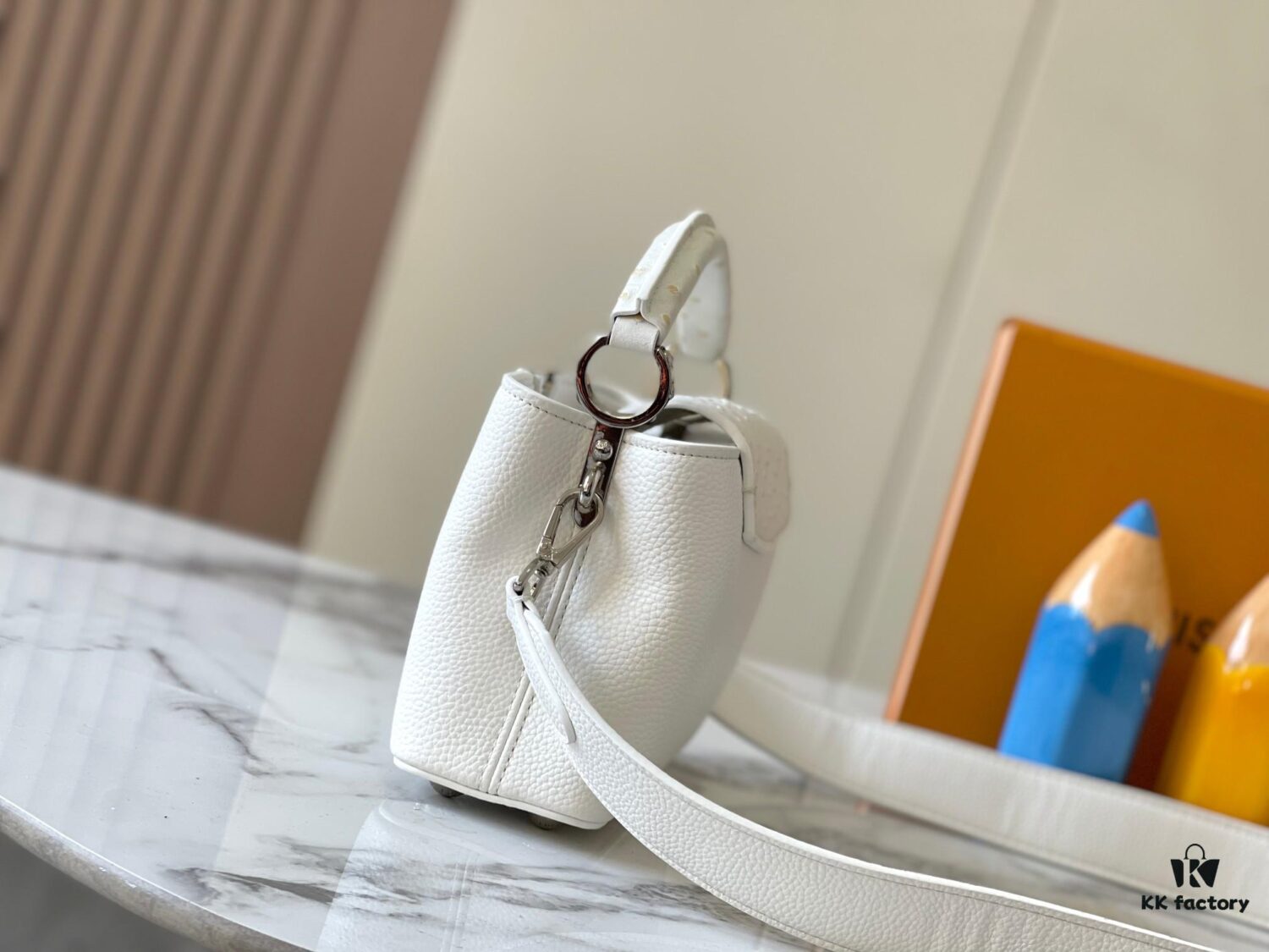 Upgraded M82905 White Ostrich