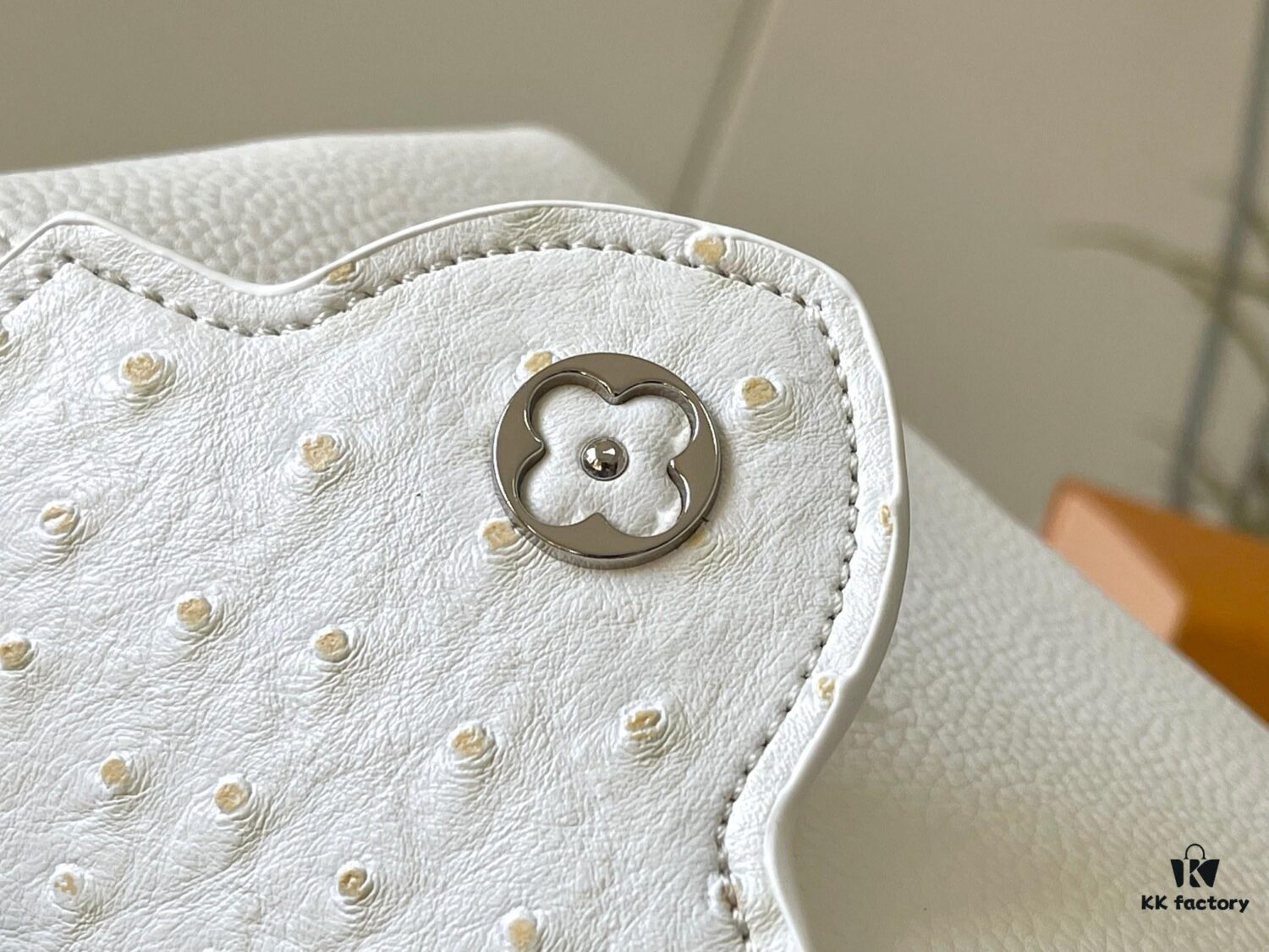 Upgraded M82905 White Ostrich