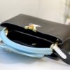 Upgraded Version 🇫🇷 M57523 M57522 Black and Lake Blue Capucines MM Handbag
