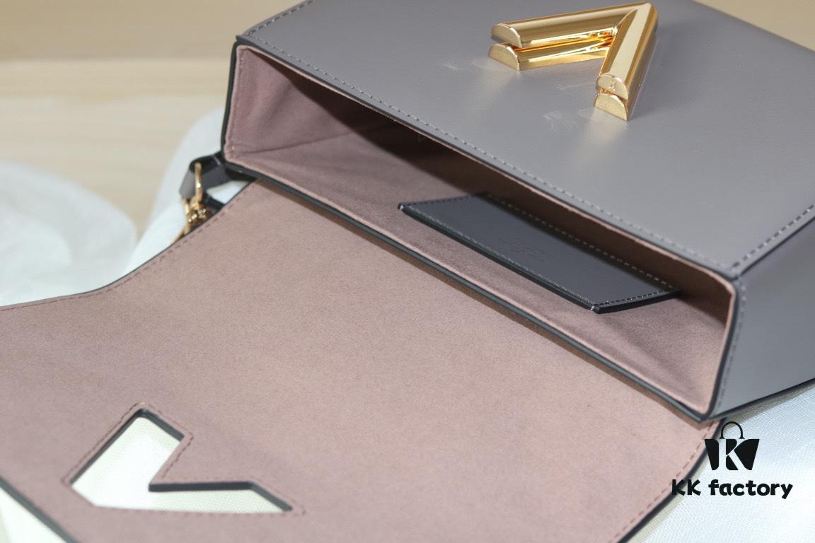 New Arrival / Top Quality Original Design - Model No. 50358 - LV Twist Medium Handbag in Soft Calfskin with Embroidered Since 1854 Motif