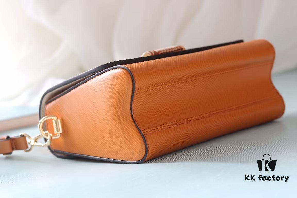 Top Original Quality! Welcome to Compare Prices! Model No.: 50392/22229/22236. This LV Twist Medium Bag is crafted from Epi grained leather, featuring woven leather wrapping around the LV Twist lock and top handle, adding a soft elegance to its striking silhouette. The detachable and adjustable shoulder strap allows for versatile carrying options—short shoulder, long shoulder, or crossbody wear.