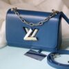LV 2023 Twist Collection Latest Midsize Handbag in Epi Leather with Rhinestones and Enamel