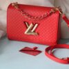 LV 2023 Twist Series Latest Style - Premium Original Quality - Cowhide Leather Handbag with Miniature Monogram Pattern