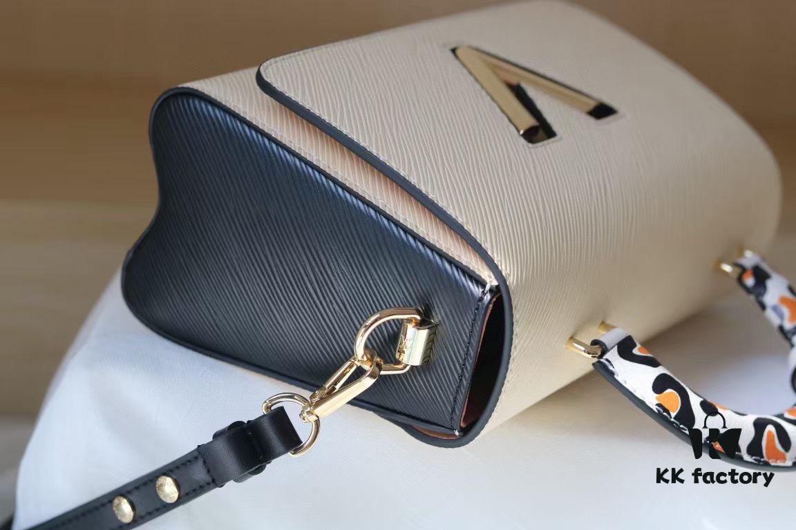 Rose] New Arrival [Rose] Model: 50362/58568/58569/58546/50280/50271 [Rose] 2022 Fall Wild at Heart Capsule Collection infuses the Twist Medium handbag with wild elegance. Crafted in iconic Epi grained leather, accented with trunk-inspired handles and a leopard-print signature plaque, this piece combines bold style with functional beauty. The detachable leather shoulder strap enhances versatility, making it an ideal companion for autumn wardrobes.