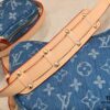 Upgraded Original M46856 M46828 Denim New Style Lv 2024 Latest Monogram Horn Adjustable Strap Pea Bag with Extra Pendant Mini Waist Pouch and Enlarged Design LV Monogram Coated Canvas Croissant Bag