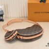 Upgraded Original M46856 M46828 Vintage New Lv 2024 Latest Monogram Horn Adjustable Strap Pea Bag with Pendant Mini Pouch Kidney Bag and Enlarged Design LV Monogram Croissant Bag Pea Bag