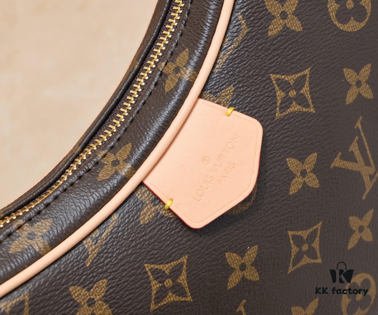 Upgraded Original M46856 M46828 Vintage New Lv 2024 Latest Monogram Horn Adjustable Strap Pea Bag with Pendant Mini Pouch Kidney Bag and Enlarged Design LV Monogram Croissant Bag Pea Bag