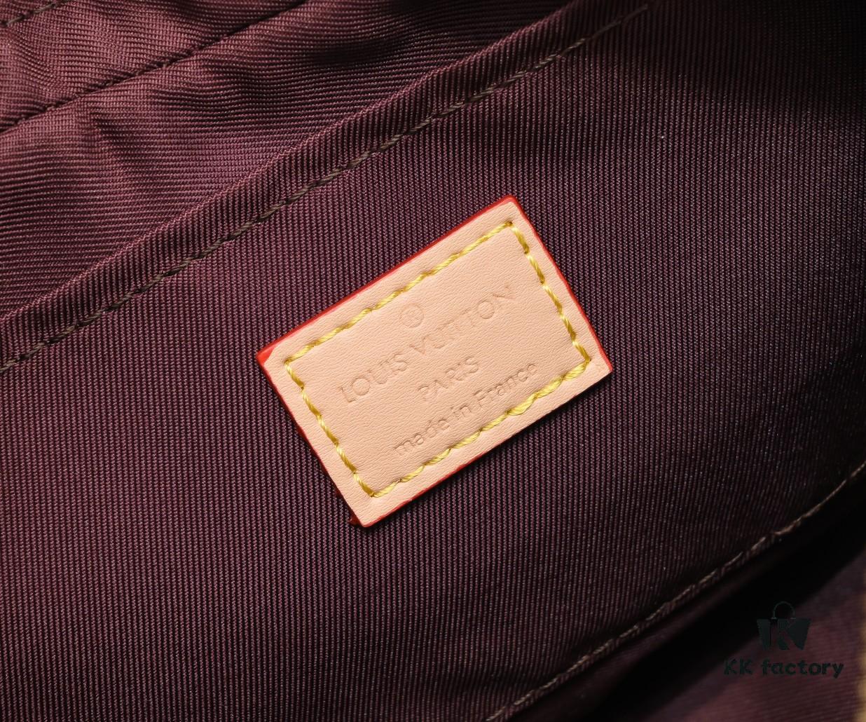 Upgraded Original M46856 M46828 Vintage New Lv 2024 Latest Monogram Horn Adjustable Strap Pea Bag with Pendant Mini Pouch Kidney Bag and Enlarged Design LV Monogram Croissant Bag Pea Bag