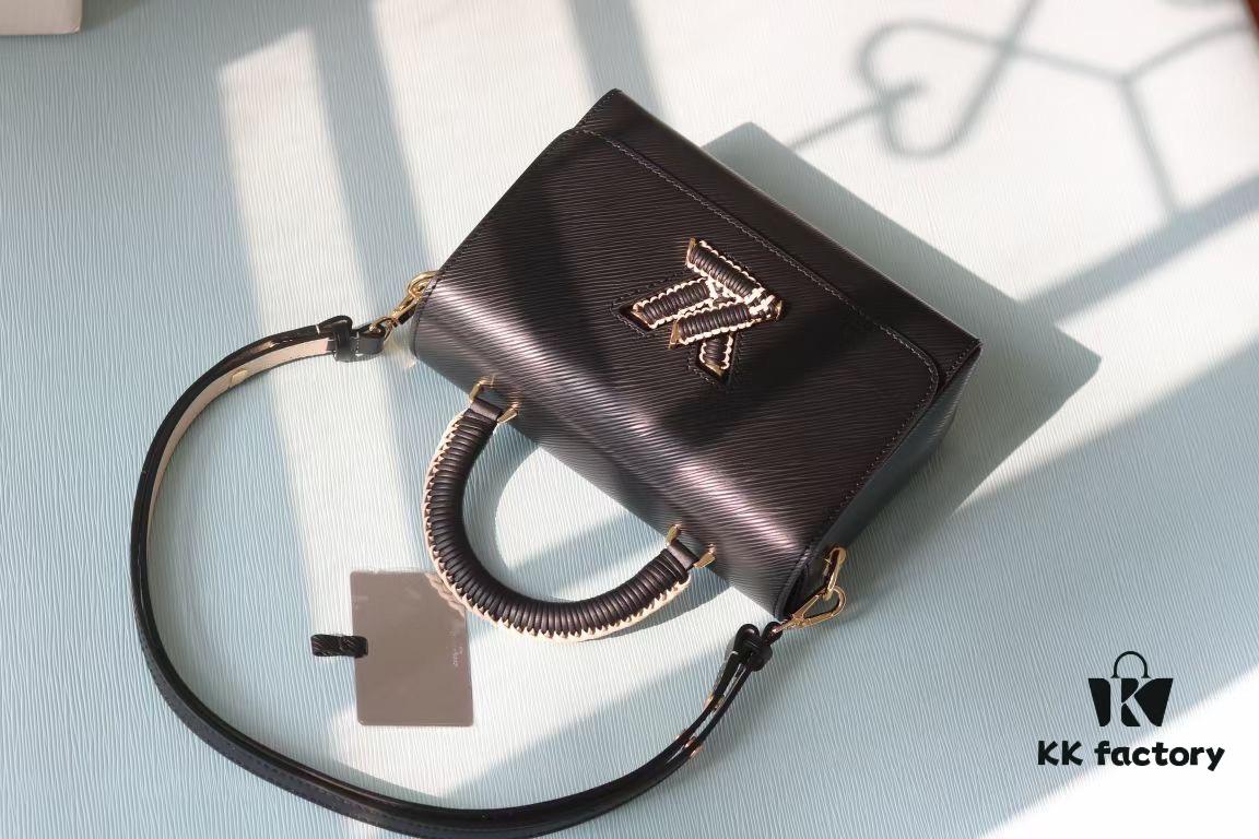 Top Original Quality! LV Twist Medium Bag in Epi Grained Leather with Braided Trim - Model No. 50392/22229/22236