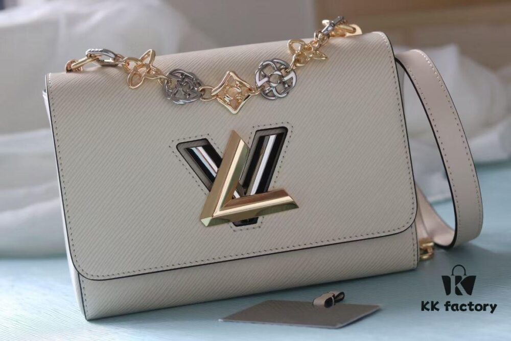 Top-Quality Original Twist Medium Handbag, Epi Grained Calfskin with Metallic Accents, Model No. 50391/22773/22774/23074/22768