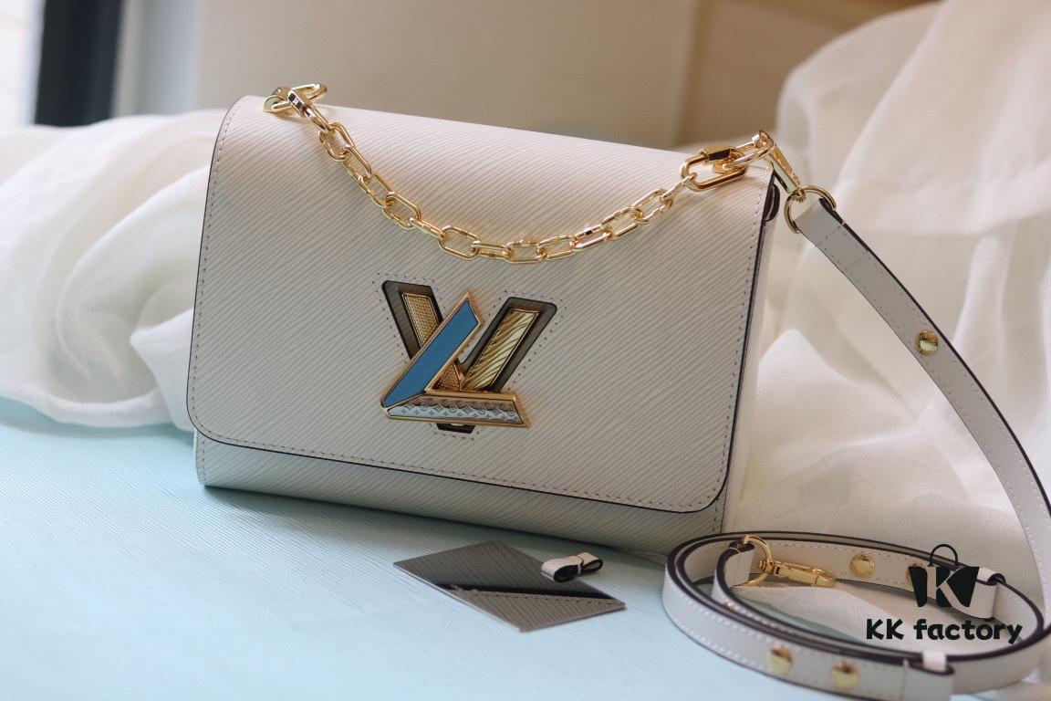 LV 2023 Twist Collection Medium Bag - Premium Epi Leather with Diamond & Enamel Accent