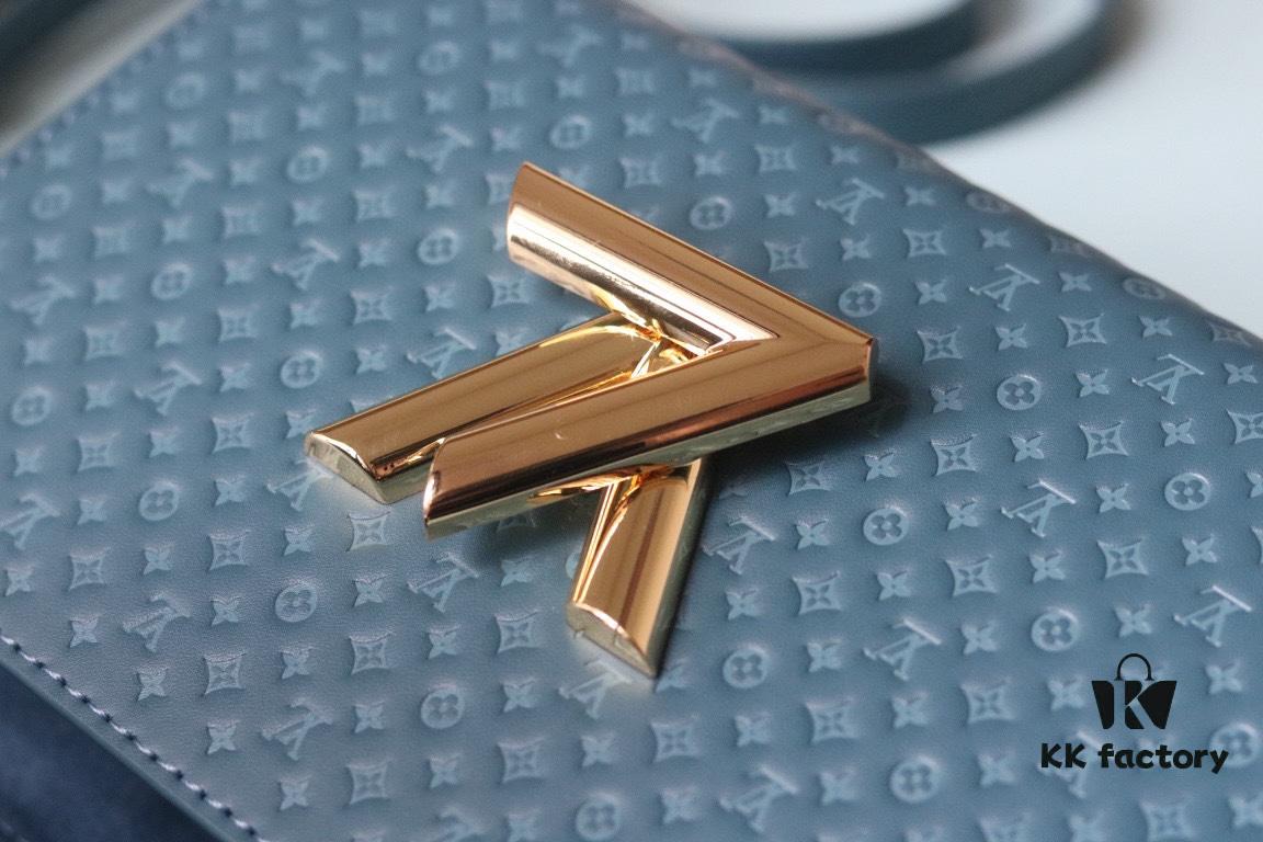 Authentic Mirror Included | LV 2023 Twist Collection Newest Style | Premium Original Quality | Crafted from Cowhide Leather with Miniature Monogram Pattern | Colorful Silk-Screened LV Logo | Versatile Carrying Options with LV Hook Closure | Model Number: 50388