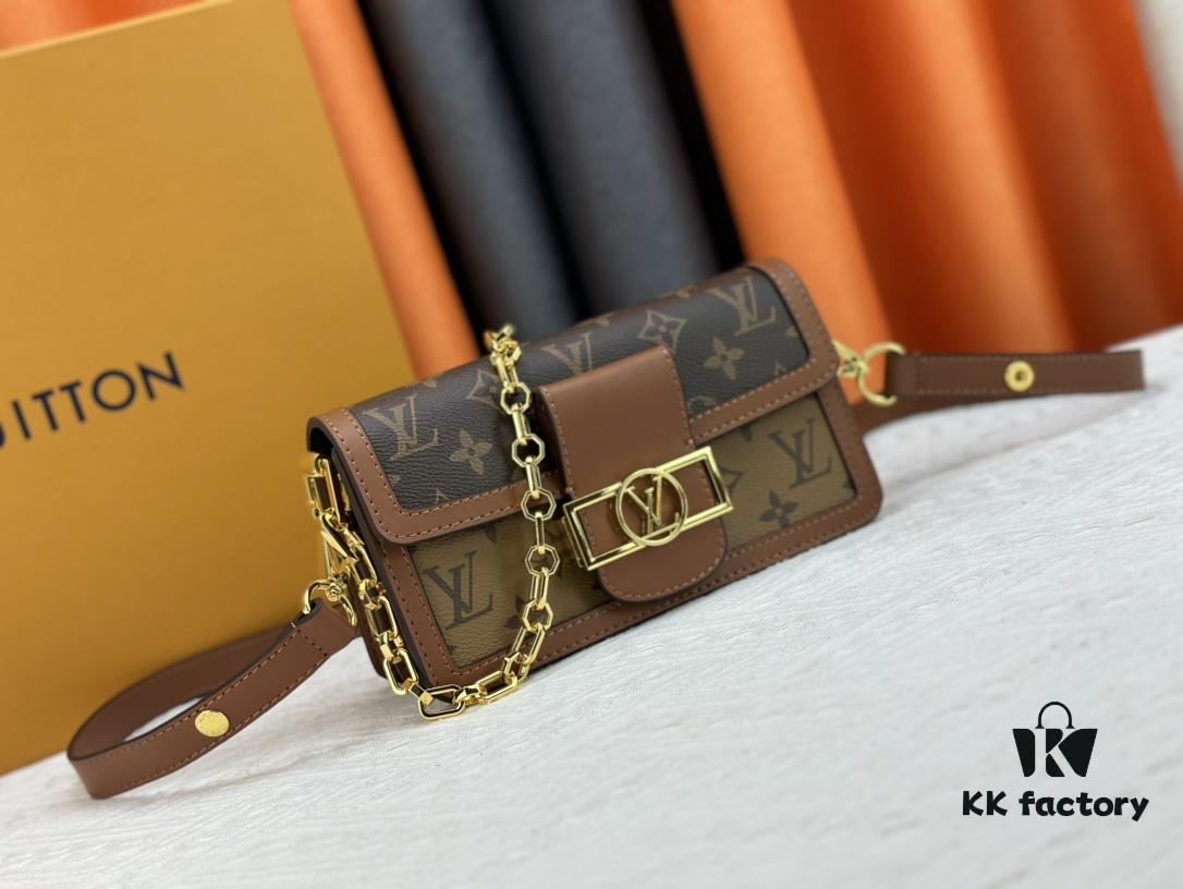 Upgraded M46757 Dauphine Mini East West Handbag