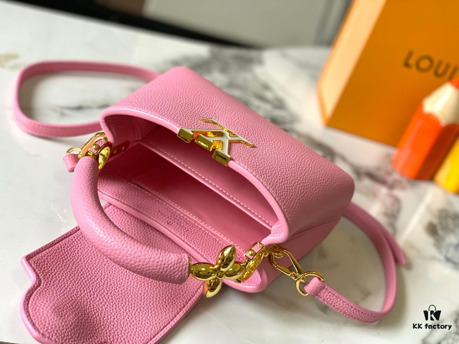 Upgraded M23943 Capucines Mini Bag