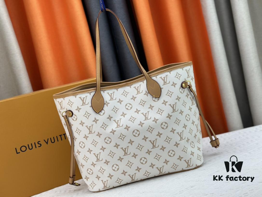 Monogrammm Tote Bag with Cream and Pink Stripes by Louis Vuitton