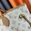 Monogrammm Tote Bag with Cream and Pink Stripes by Louis Vuitton