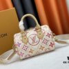 M46234 M11209 Summer Red Printed Pillow Bag Speedy Collection Latest Seasonal SPEEDY BANDOULIÈRE 20 Handbag M11461