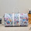 M21863 Keepall Bandoulière 50 Travel Bag with Cartoon Monogram Motif