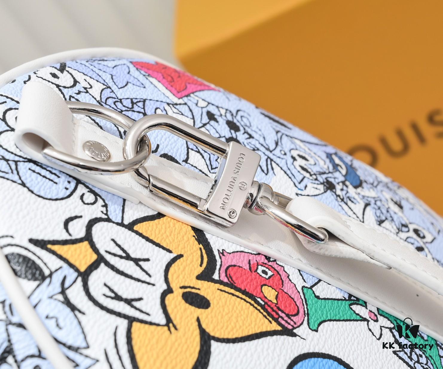 M21863 Keepall Bandoulière 50 Travel Bag with Cartoon Monogram Motif