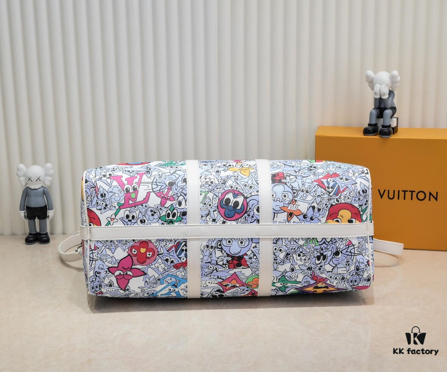 M21863 Keepall Bandoulière 50 Travel Bag with Cartoon Monogram Motif