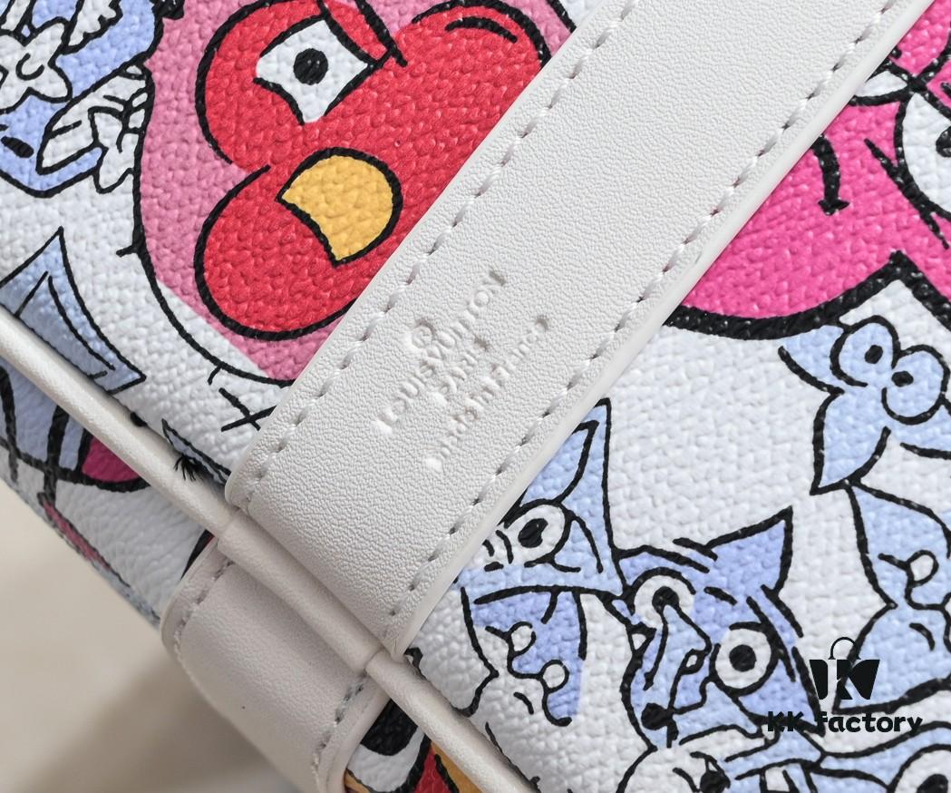 M21863 Keepall Bandoulière 50 Travel Bag with Cartoon Monogram Motif