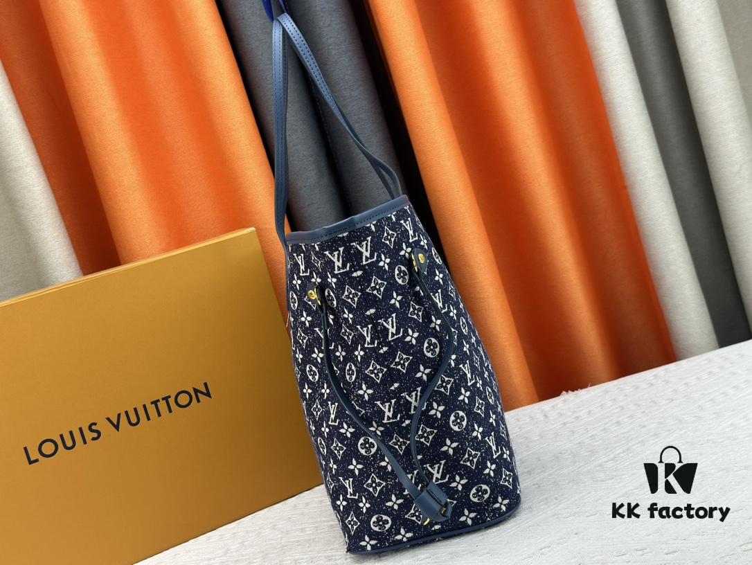 Monogrammm Tote Bag with Monochrome Stripes and LVs on Pink Background