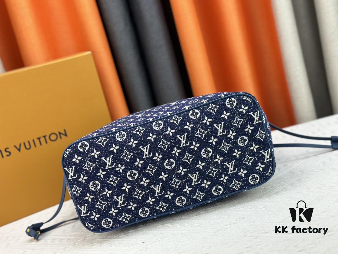 Monogrammm Tote Bag with Monochrome Stripes and LVs on Pink Background