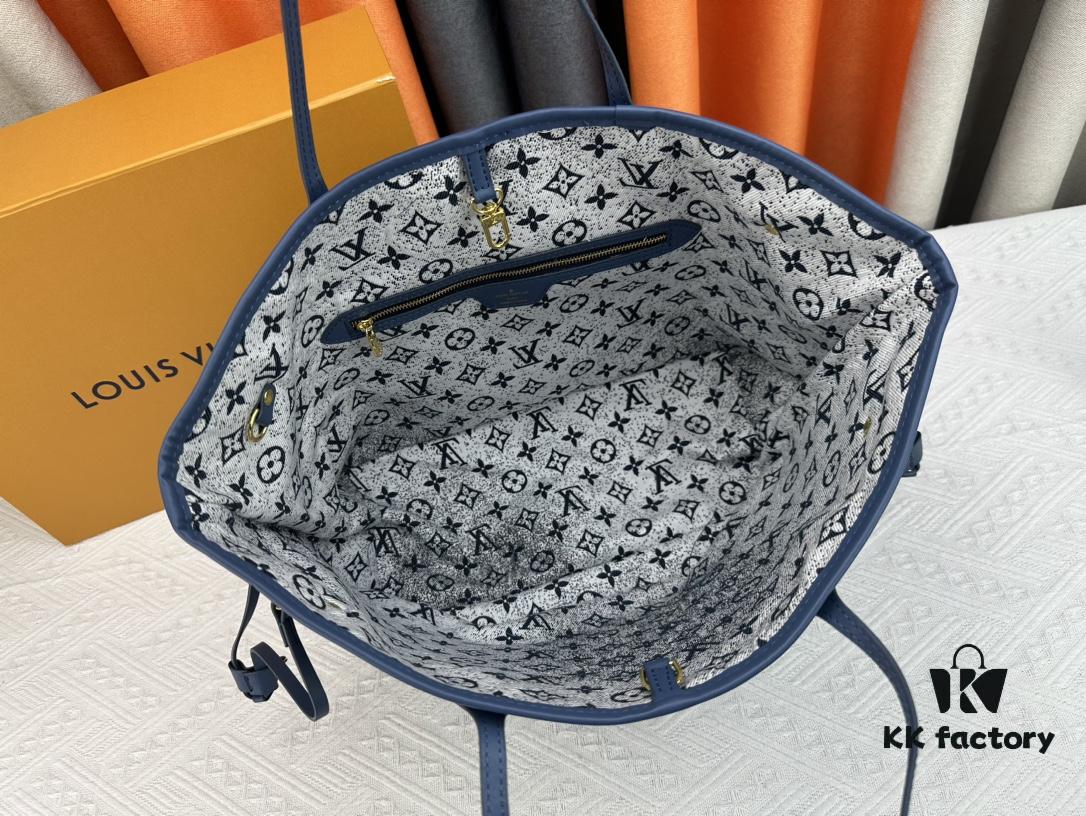 Monogrammm Tote Bag with Monochrome Stripes and LVs on Pink Background