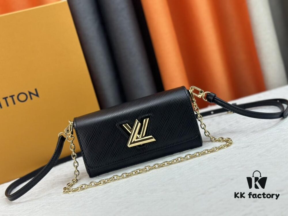 Authentic Quality [Rose] Model No. 50397/24566/24548/24550/24549 This Twist West handbag features an elongated silhouette, refreshing the classic design with a cool, contemporary seasonal flair. Dyed in modern hues, the Epi leather highlights the iconic LV twist lock that signifies brand identity. Equipped with a detachable strap and chain, it offers versatile ways to carry your daily essentials.