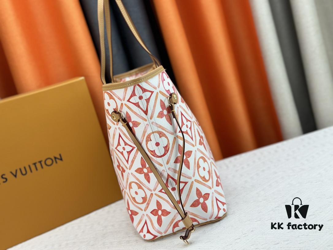 M11263, M25317 [Dushi Home Shoot] m45684 m45685 m40995 Tote MM Handbag in Cream Stripes with LVs on Pink Background